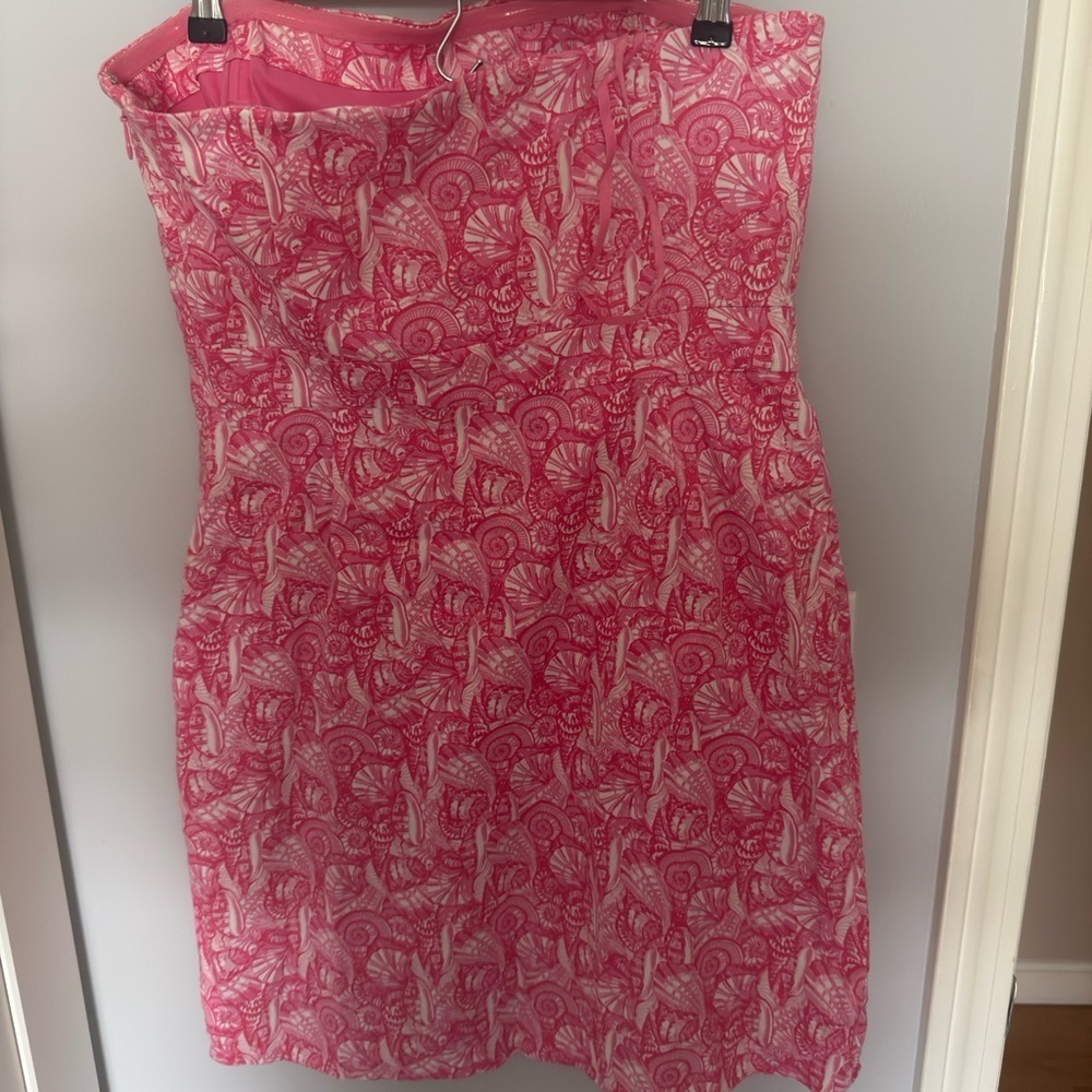 Vineyard Vines "Shells Allover" print strapless dress - Picture 2 of 3